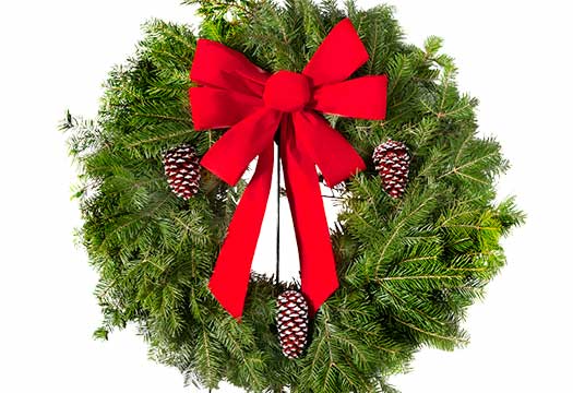 White Chapel memorial Christmas wreath